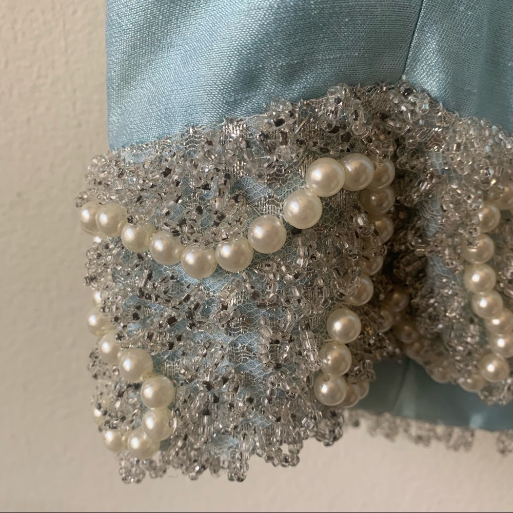60s vintage pearl bead dress